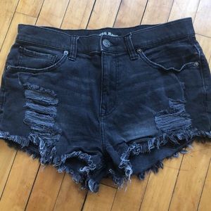 Cut off black shorts